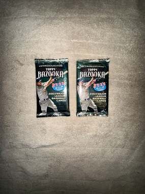 Lot of 2 2003 Topps Bazooka Major League Baseball Sealed Card Packs